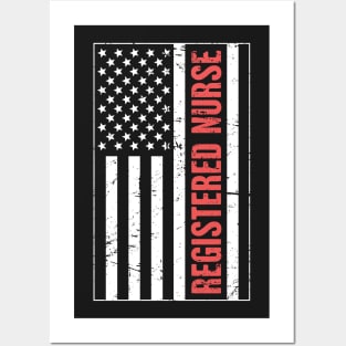 United States Flag – Registered Nurse Posters and Art